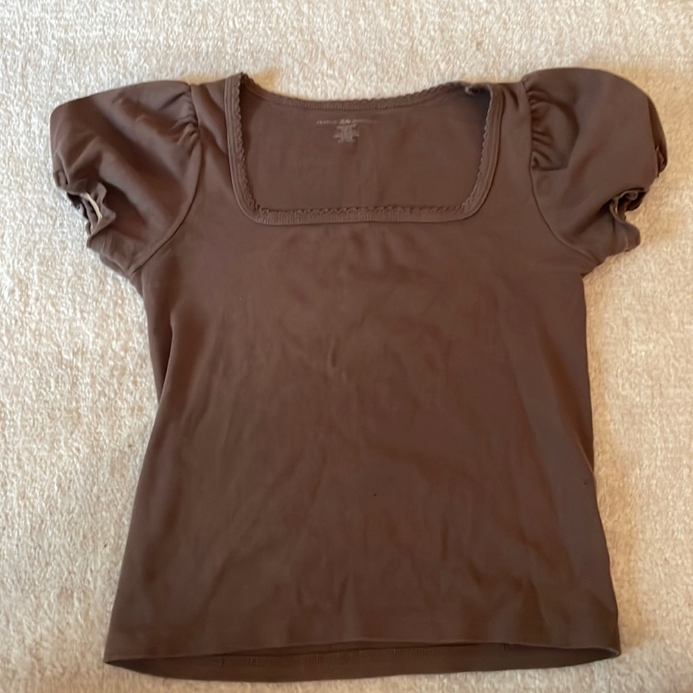 brandy brown top